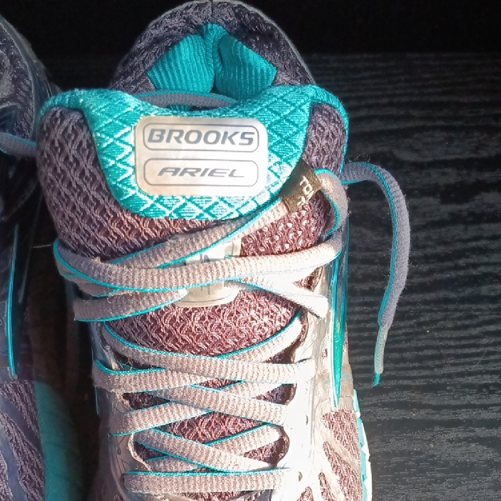Brooks Ariel Stability Running Shoes Women’s Size 7 Teal & Navy Lace Up - Picture 4 of 4